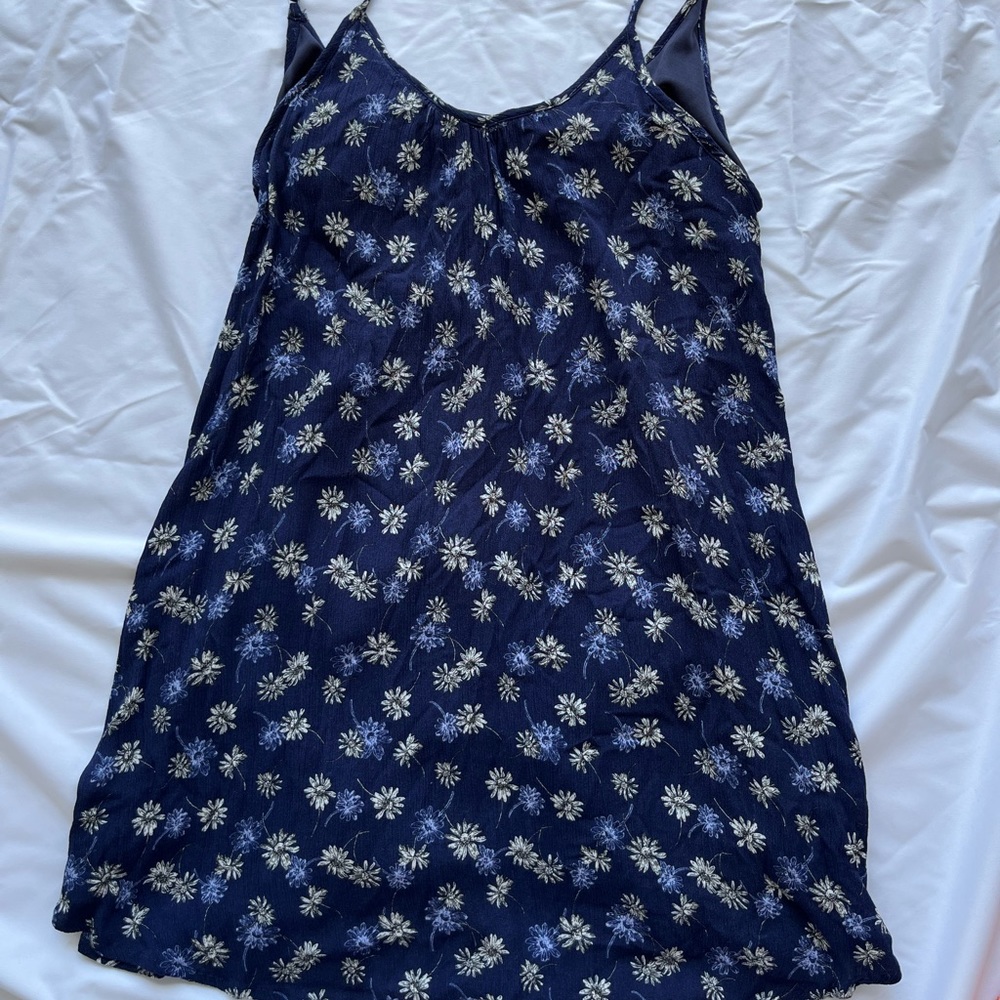 Navy floral dress